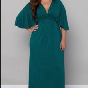 Angel Arms Maxi Dress! Elegant black size 1x!